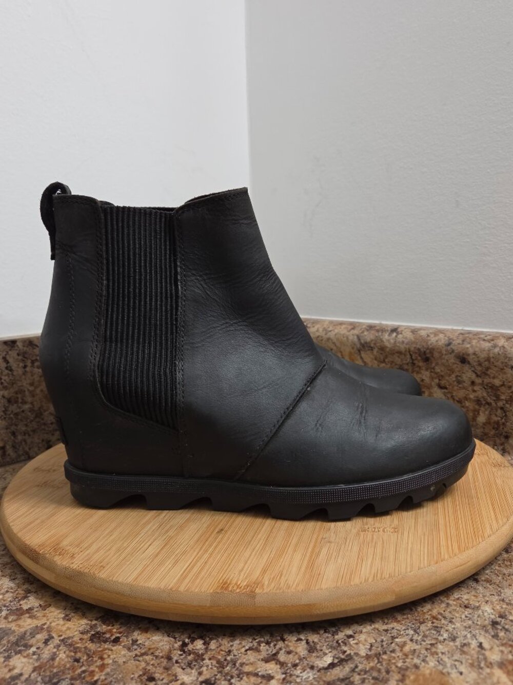 Sorel Joan Of Artic 2 Womens Black Waterproof Chelsea Ankle Boots Size 9.5